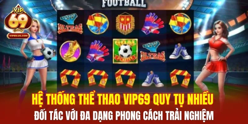 Hệ thống thể thao VIP69 quy tụ nhiều đối tác với đa dạng phong cách trải nghiệm